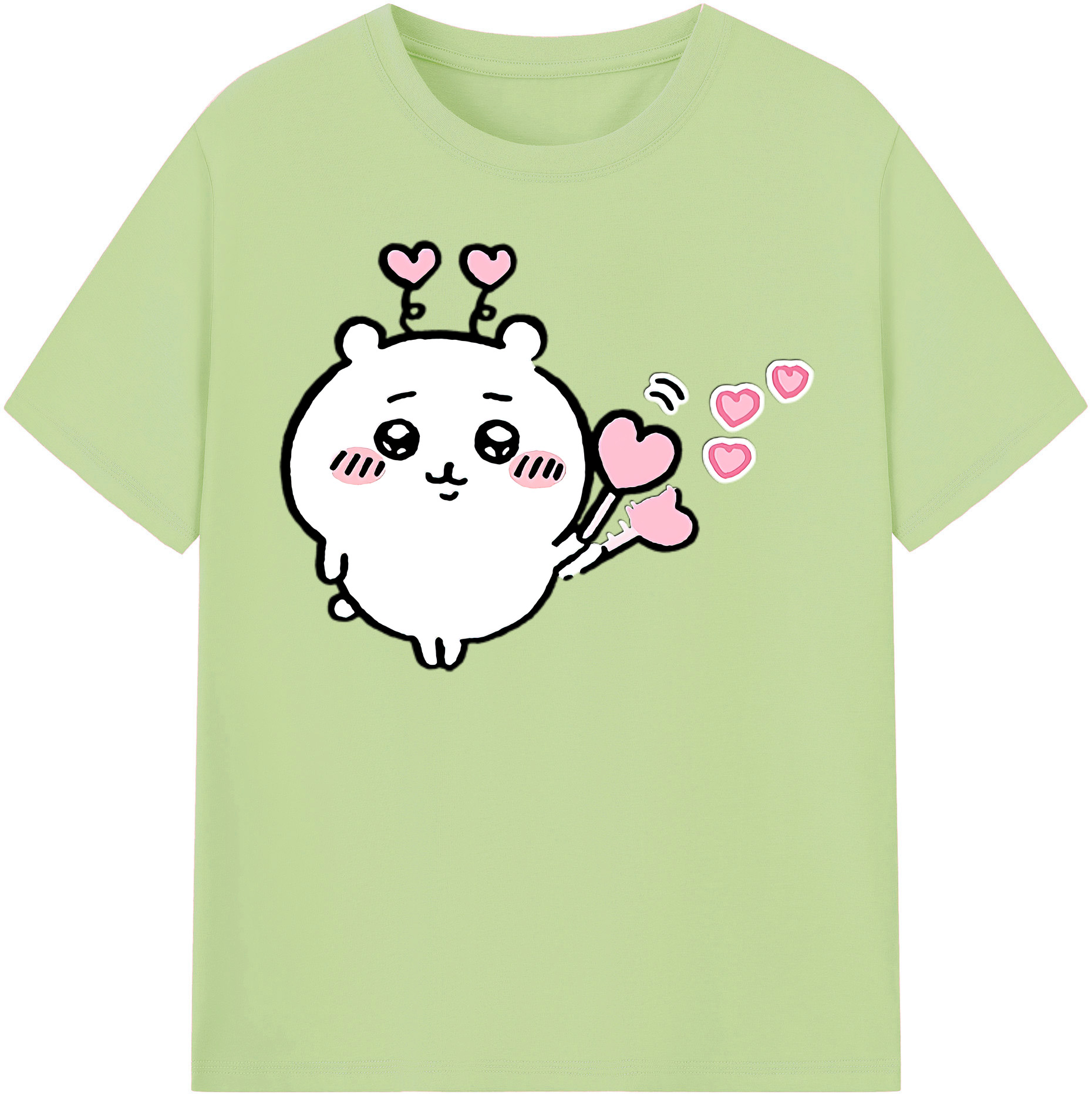（画像用） ちいかわ ちいかわ Chii-kawa chiikawa 綿100％半袖Tシャツ（フロントプリント）